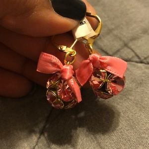 Cute Disney earrings with pink bows BRAND NEW